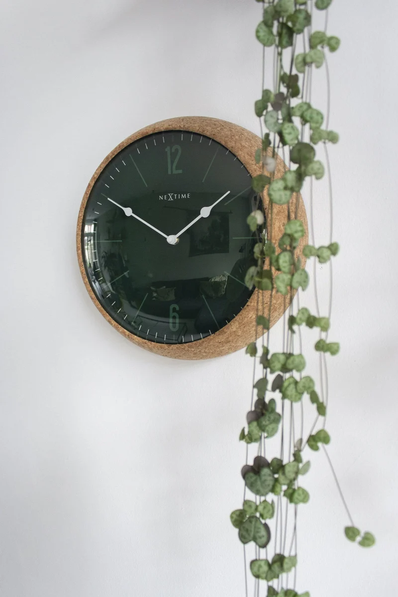 Wall clock - 30 cm - Cork / Glass - 'Cork'