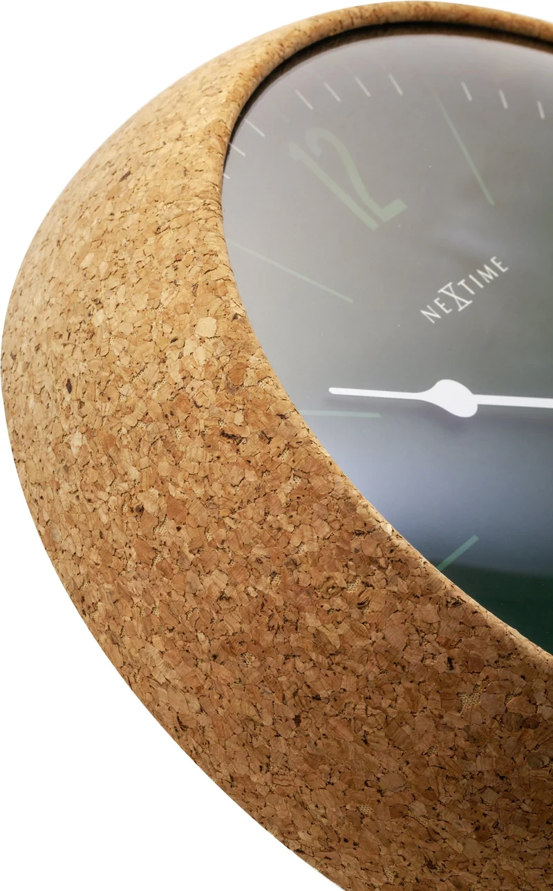Wall clock - 30 cm - Cork / Glass - 'Cork'