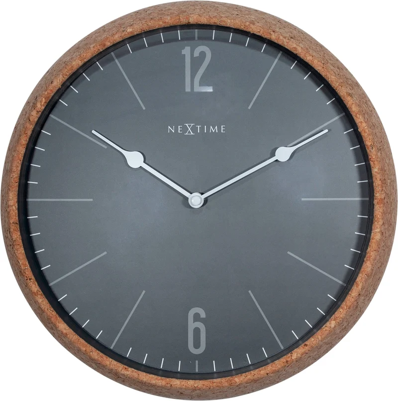 Wall clock - 30 cm - Cork / Glass - 'Cork'