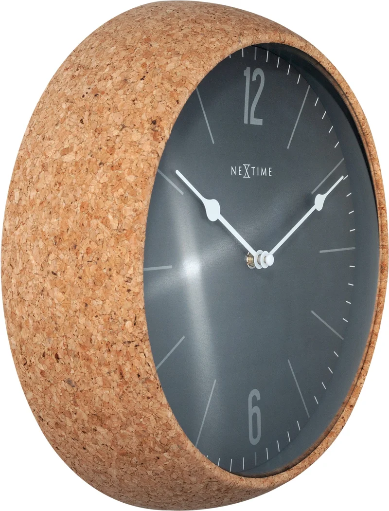 Wall clock - 30 cm - Cork / Glass - 'Cork'