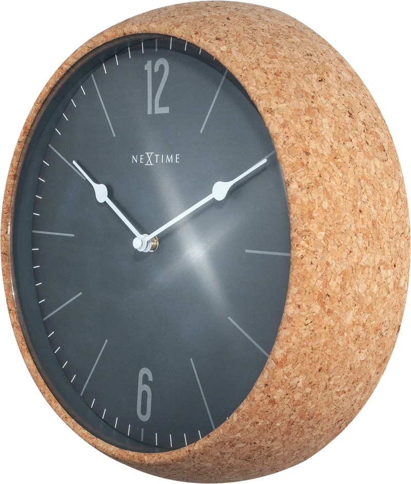 Wall clock - 30 cm - Cork / Glass - 'Cork'