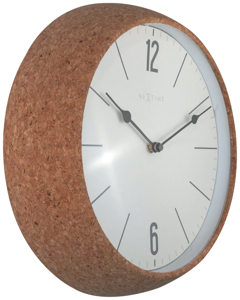 Wall clock - 30 cm - Cork / Glass - 'Cork'