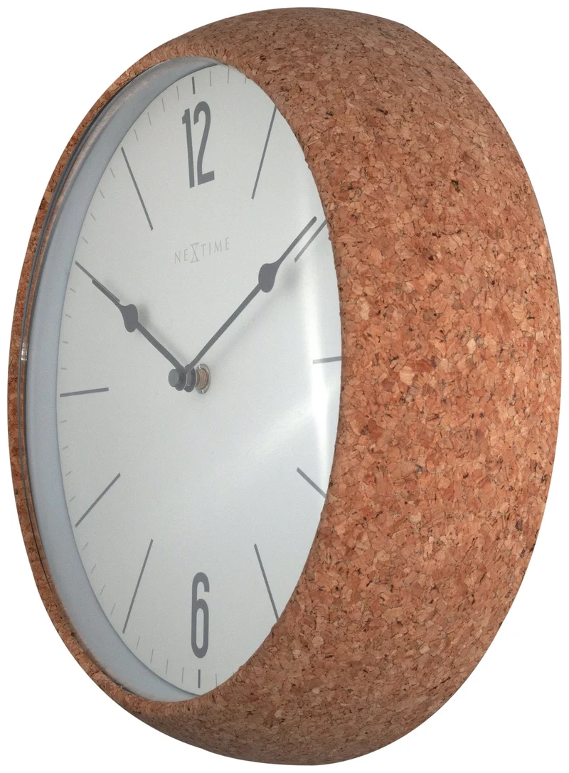 Wall clock - 30 cm - Cork / Glass - 'Cork'