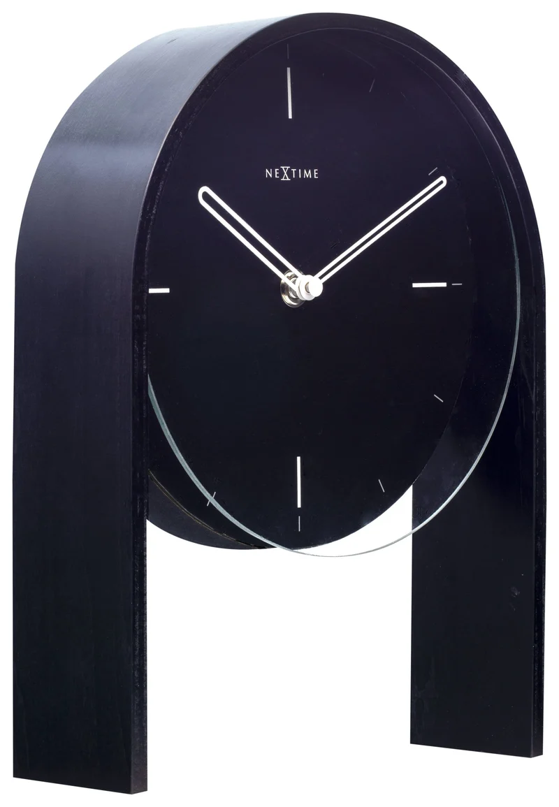 Table clock - 27 x 21 x 6,5 cm - Wood - 'Noa Table'