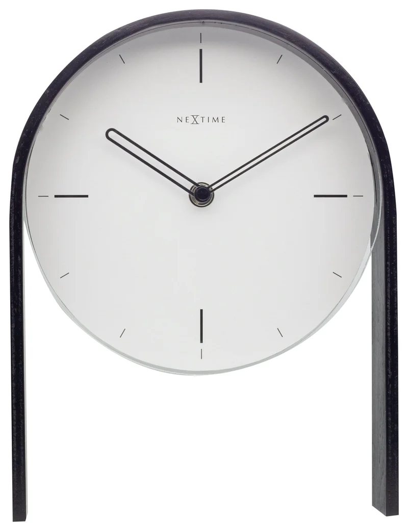Table clock - 27 x 21 x 6,5 cm - Wood - 'Noa Table'