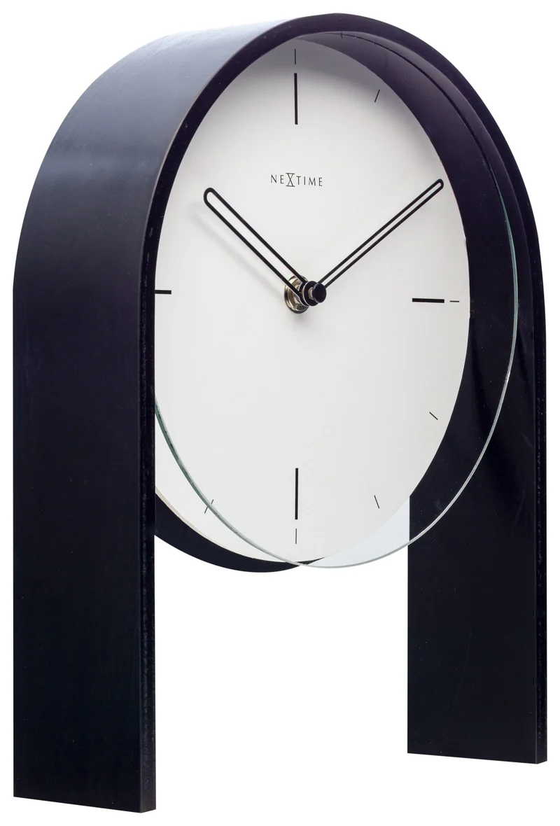 Table clock - 27 x 21 x 6,5 cm - Wood - 'Noa Table'