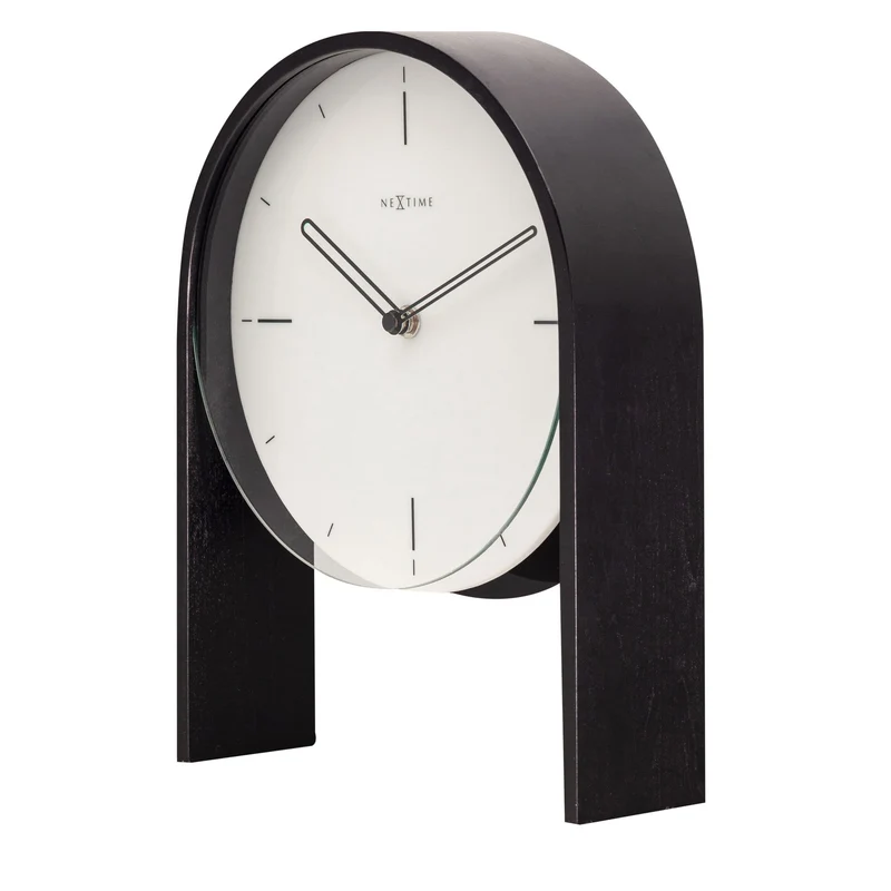 Table clock - 27 x 21 x 6,5 cm - Wood - 'Noa Table'