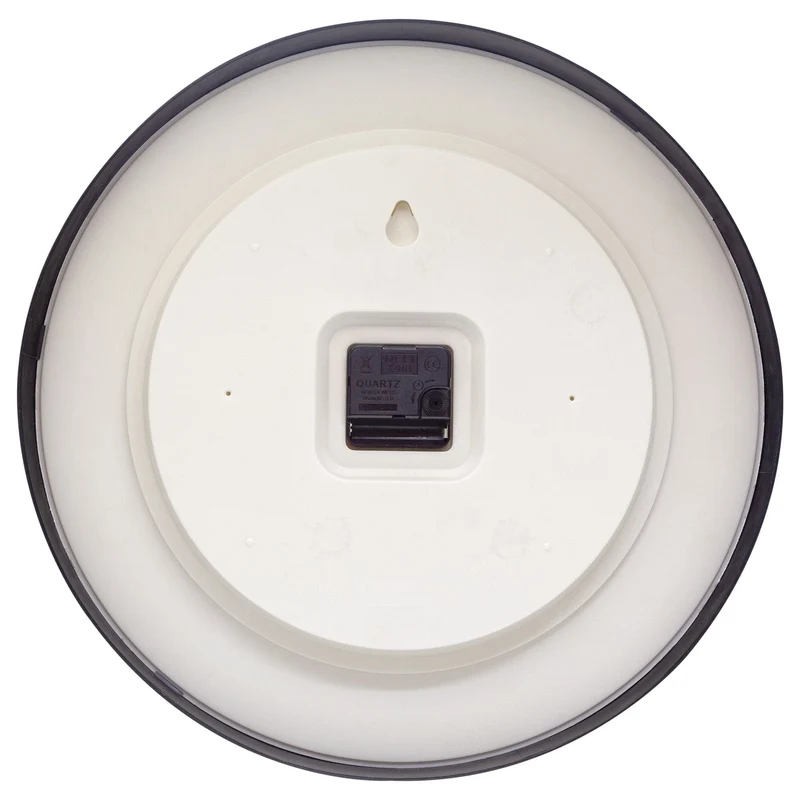 Wall clock 25.5cm - Silent - Plastic - "Newcastle"