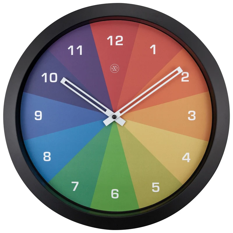 Wall clock 36cm - Silent - Plastic - "Joy"