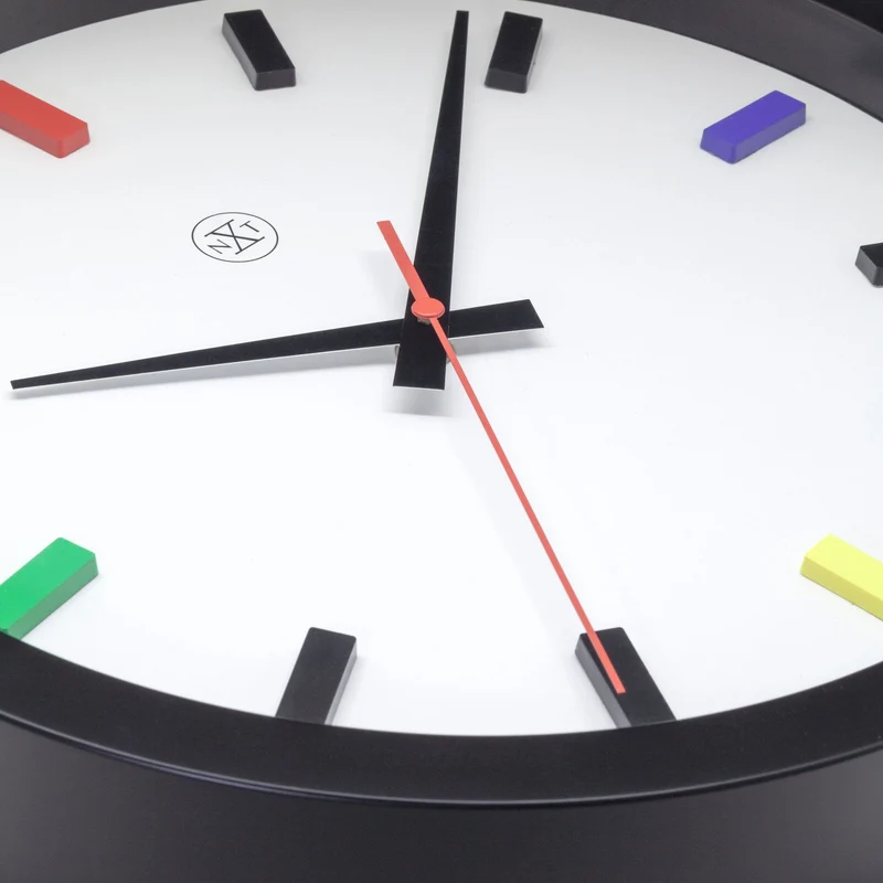 Wall clock 36cm - Silent - Plastic - "Mix"