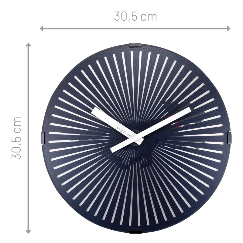 Wall Clock with moving Running Dog - 30.5cm
