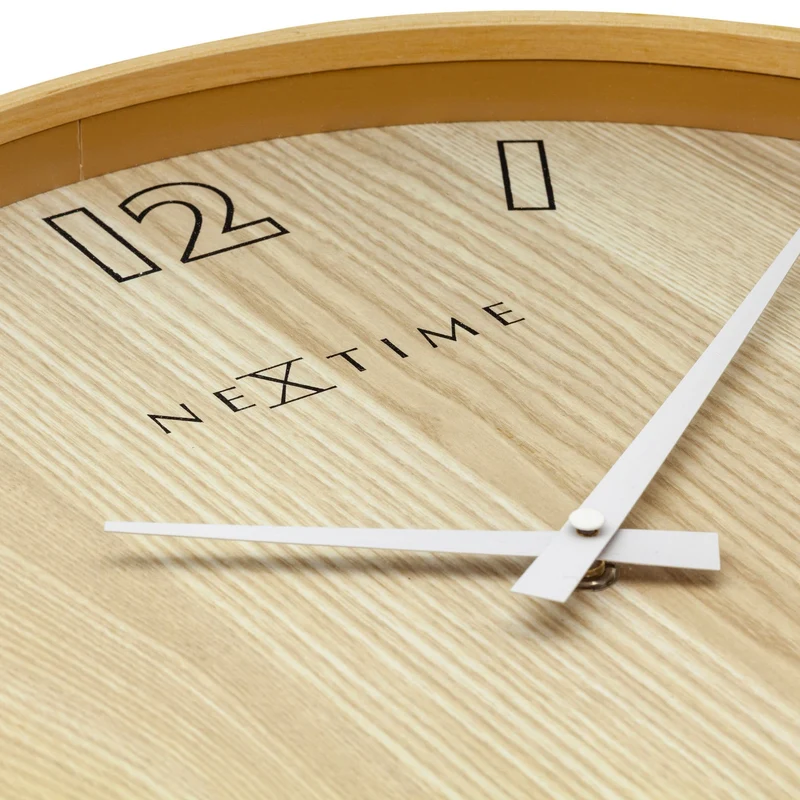 Wall clock- 40 cm - Wood/Fabric - 'Loop Big'