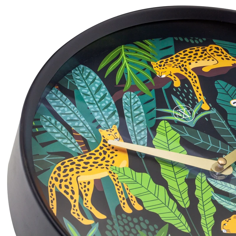Wall clock - 30 cm - Plastic - 'Urban Jungle'