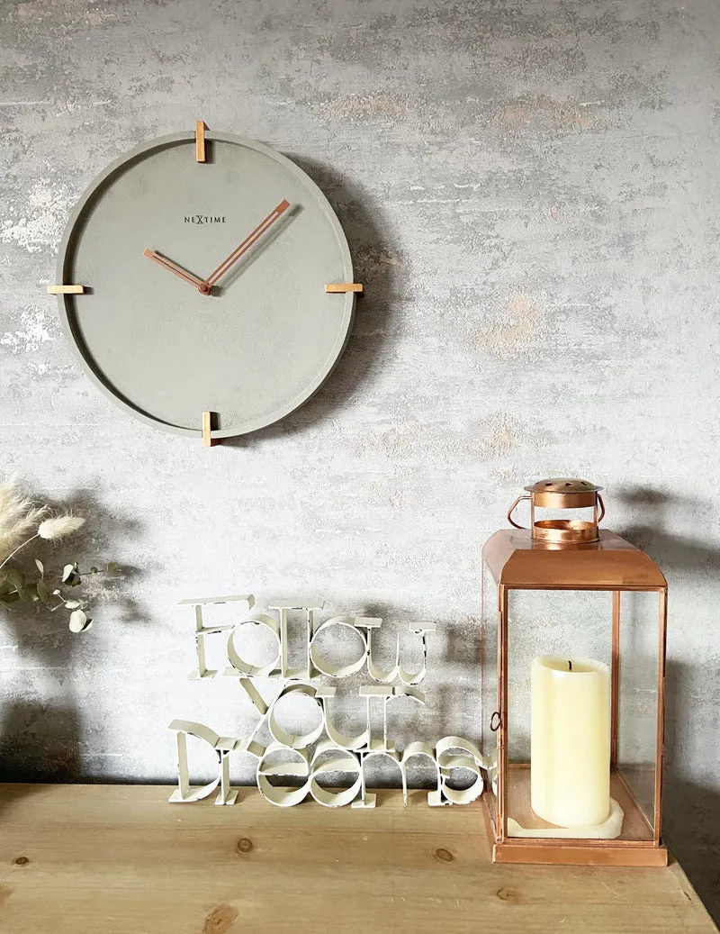 Wall clock - 32 cm - Concrete - 'Mohawk Wall'
