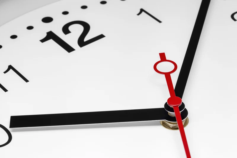Wall clock 32.3x28x10cm-Silent-White & Black-Aluminium-NeXtime 'Double'