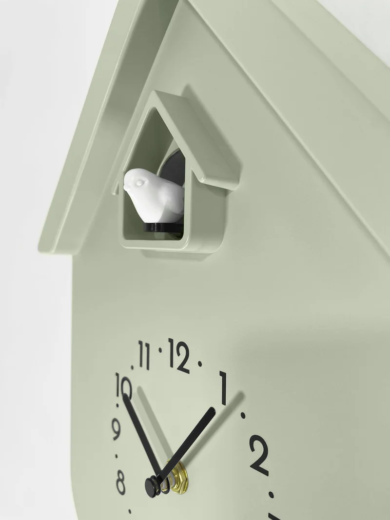 Wall clock 21.5x41.5x8.5cm - Pendulum - Cuckoo -NeXtime 'Twitter'