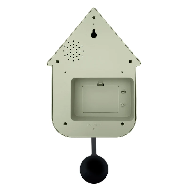 Wall clock 21.5x41.5x8.5cm - Pendulum - Cuckoo -NeXtime 'Twitter'