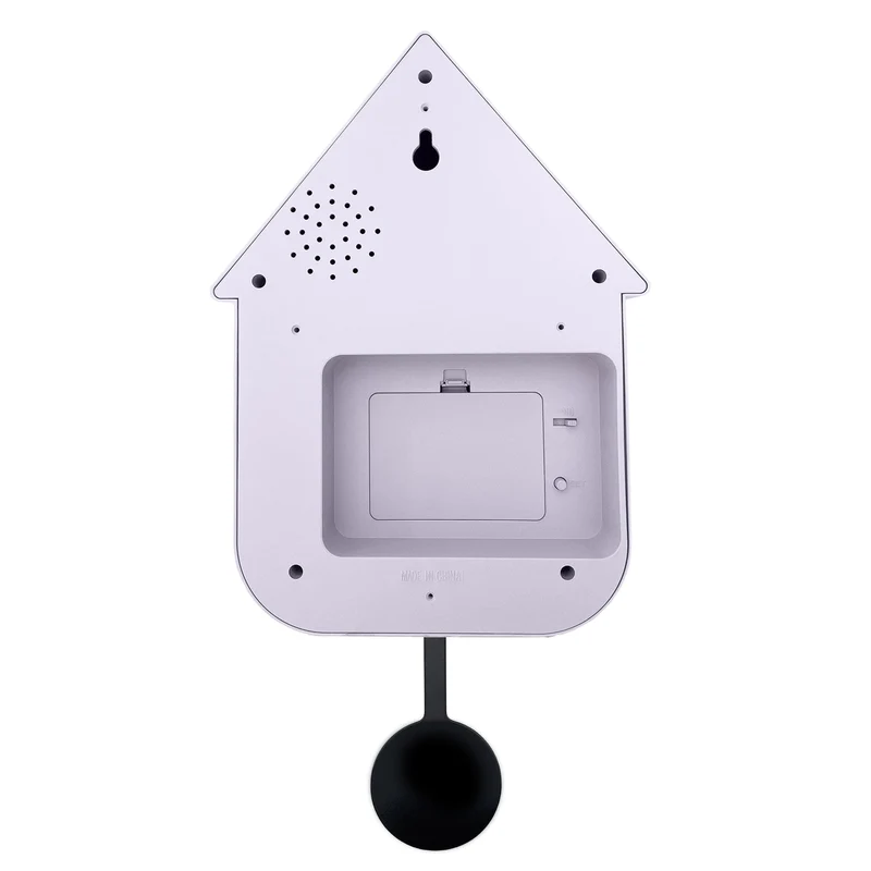 Wall clock 21.5x41.5x8.5cm - Pendulum - Cuckoo -NeXtime 'Twitter'