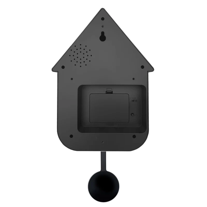 Wall clock 21.5x41.5x8.5cm - Pendulum - Cuckoo -NeXtime 'Twitter'