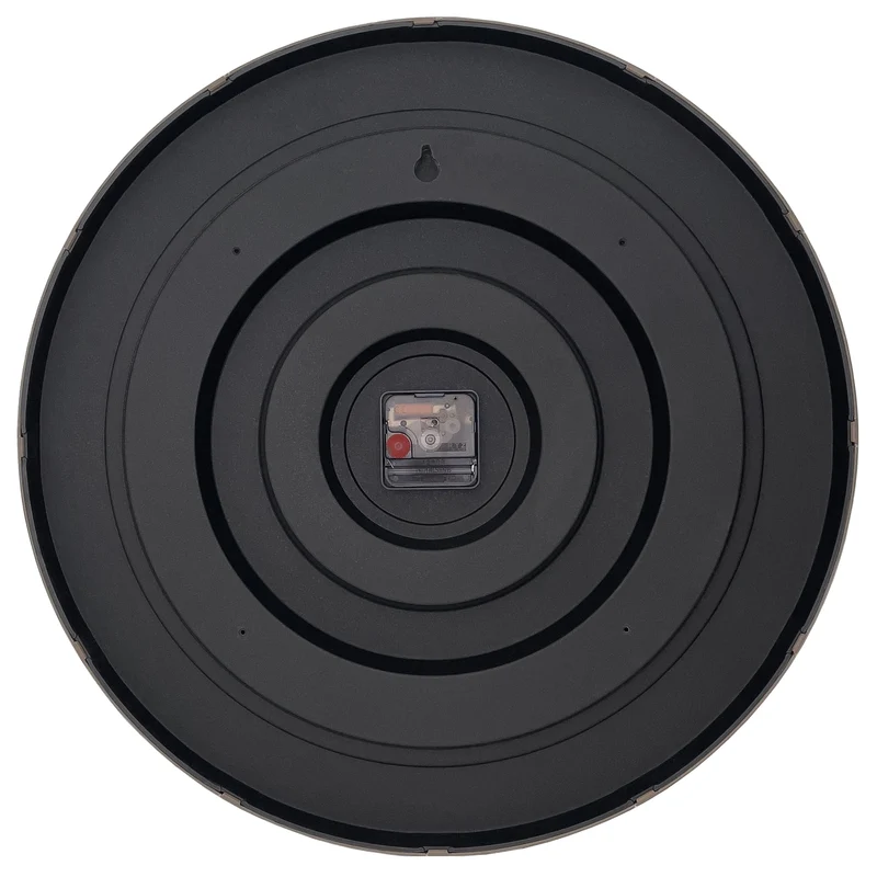 Wall clock 50cm-Silent-Black/White-Plastic-NeXtime 'Dickens Large'