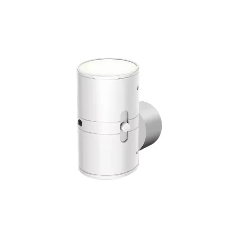 Dimbaar Stopcontact Nachtlampje LED 10x10x8cm Zwart Wit Slaapkamer Gang Badkamer Kinderkamer Wandlamp | Sansoti