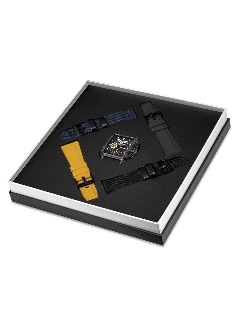 Police Clout Set Chrono PEWGC00770X1 Herren • Quarz-Chronograph • Mineralglas