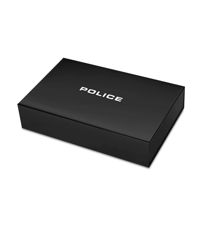 Police Batwing PEWGA0090005-SET Herrenuhr Schwarz • Mineralglas • Schwarzes Echtlederarmband