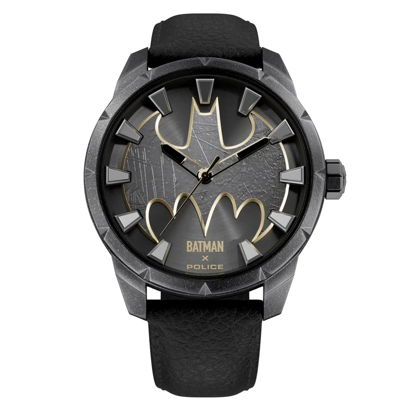 Police The Bat PEWGA0075501 Herrenuhr Grau • Batman Limited Edition • Mineralglas
