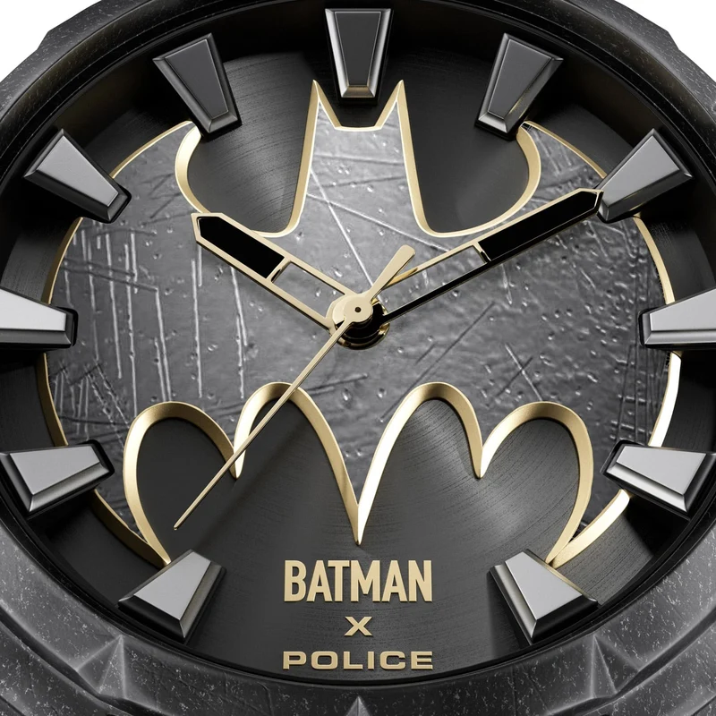 Police The Bat PEWGA0075501 Herrenuhr Grau • Batman Limited Edition • Mineralglas