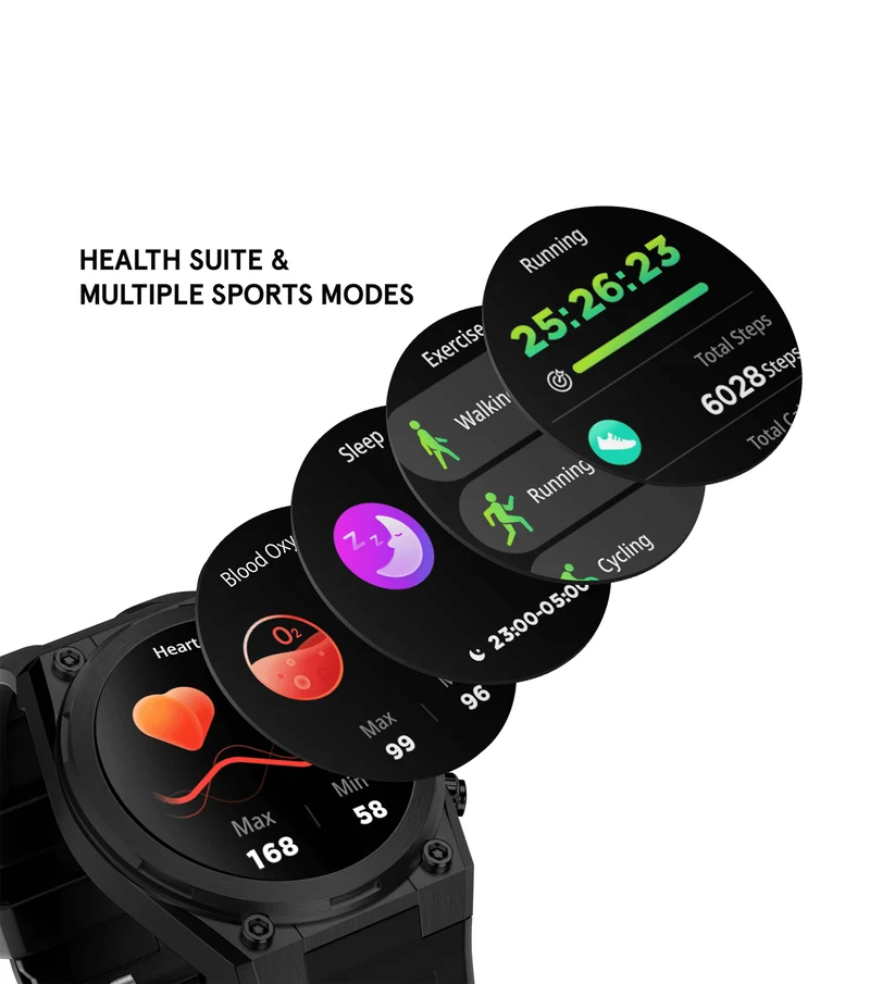 Police My.Avatar 2.0 PEIUN00003X2 Herren Smartwatch Schwarz/Rot • AMOLED-Display • Wechselbare Armbänder