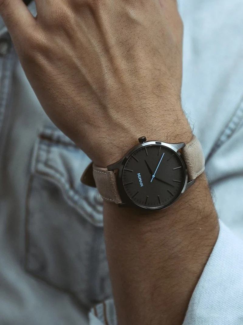 MVMT 40 Series MT01-GML Herrenuhr Anthrazit • Gehärtetes Mineralglas • Miyota Quarzwerk