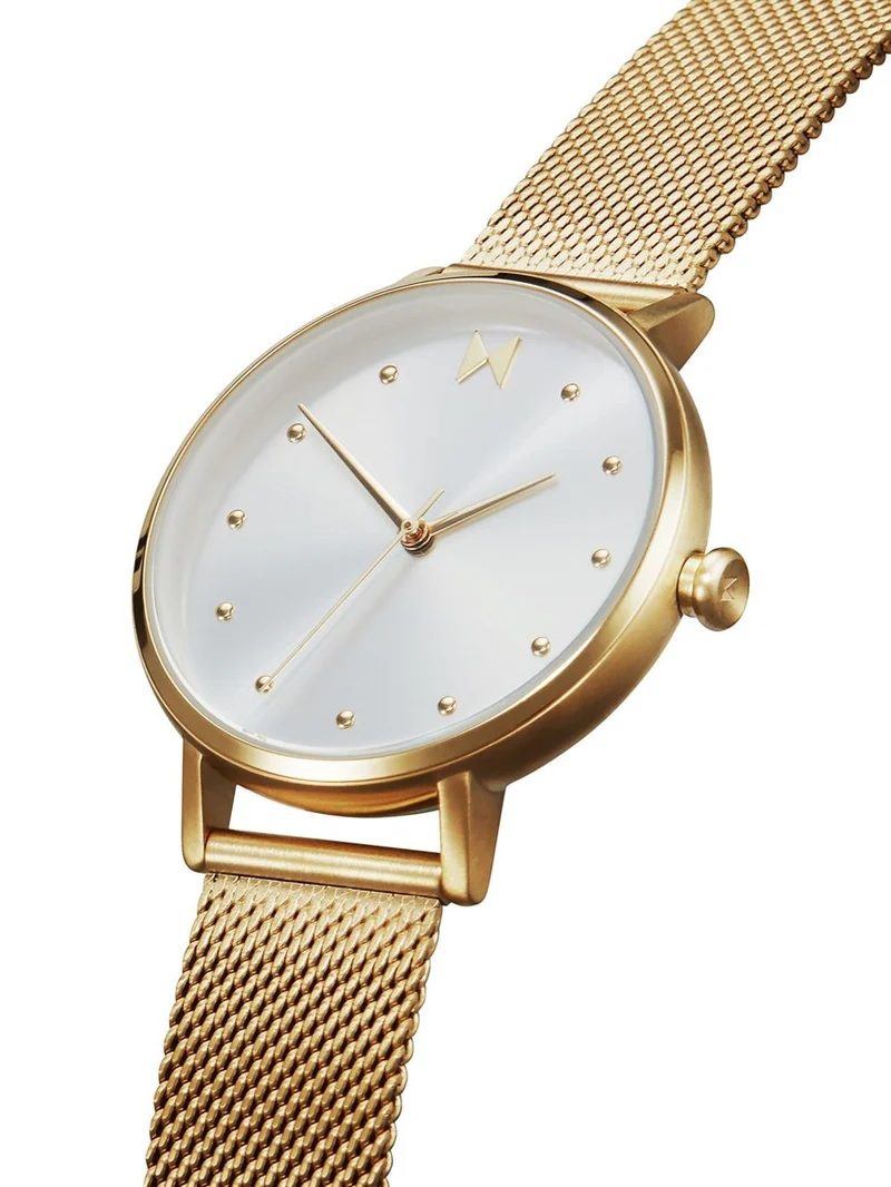 MVMT Dot Flash 28000034-D Damenuhr Gold • Quarzwerk • Milanaise-Armband