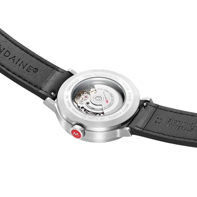 Mondaine Original MST.4161B.LBV Herrenuhr Schwarz • Automatikwerk Sellita SW200-1 • Saphirglas