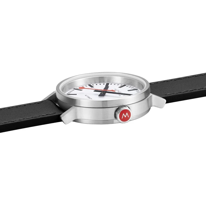 Mondaine Original MST.4161B.LBV Herrenuhr Schwarz • Automatikwerk Sellita SW200-1 • Saphirglas
