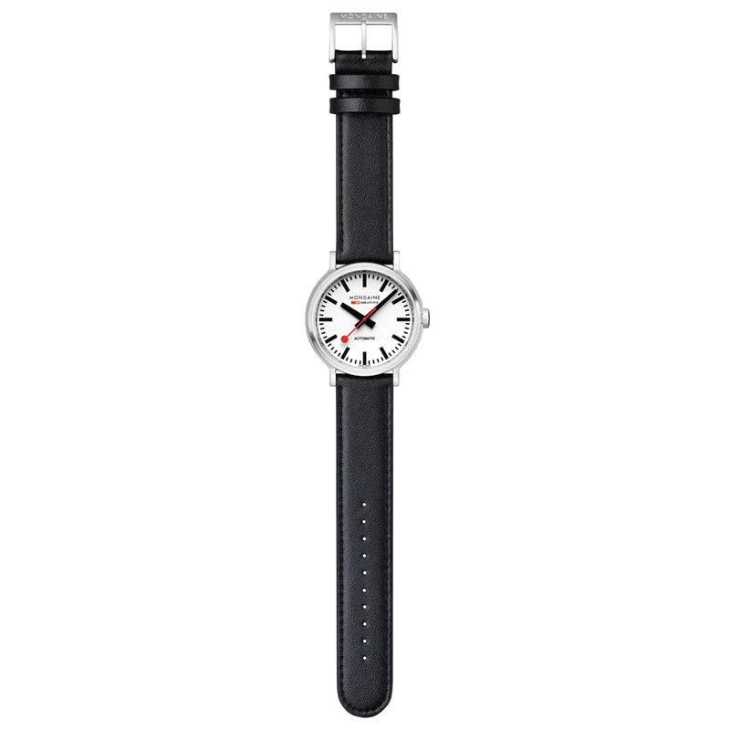 Mondaine Original MST.4161B.LBV Herrenuhr Schwarz • Automatikwerk Sellita SW200-1 • Saphirglas