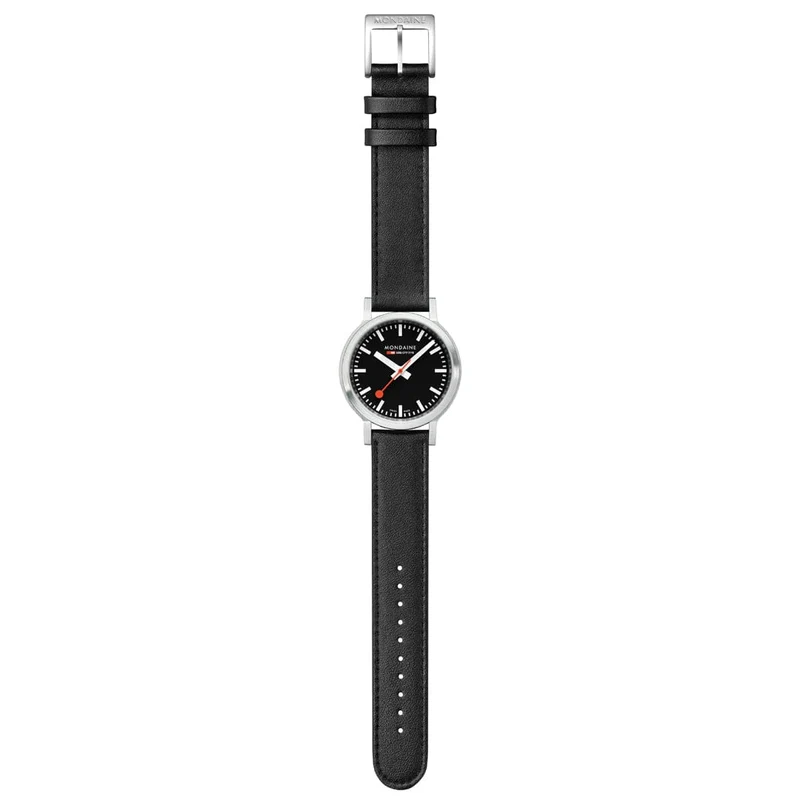 Mondaine Stop2go MST.34020.LBV.SET Damenuhr Schwarz • Saphirglas • Swiss Made Quarzwerk