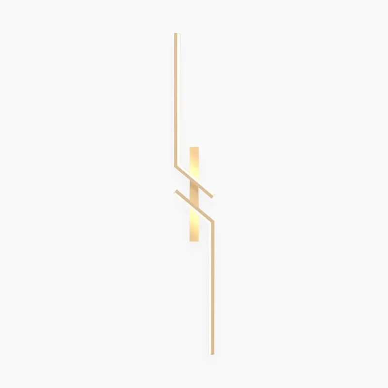 LED Wandlamp Dimbaar Lineair Goud Zwart Modern Minimalistisch Design Instelbaar Licht Woonkamer Slaapkamer | Sansoti
