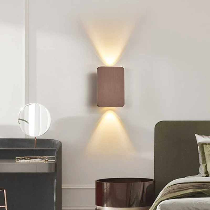 Moderne Rechthoekige LED Wandlamp Aluminium Minimalistisch Design 5 Kleuren Sfeerverlichting Gang Woonkamer | Sansoti