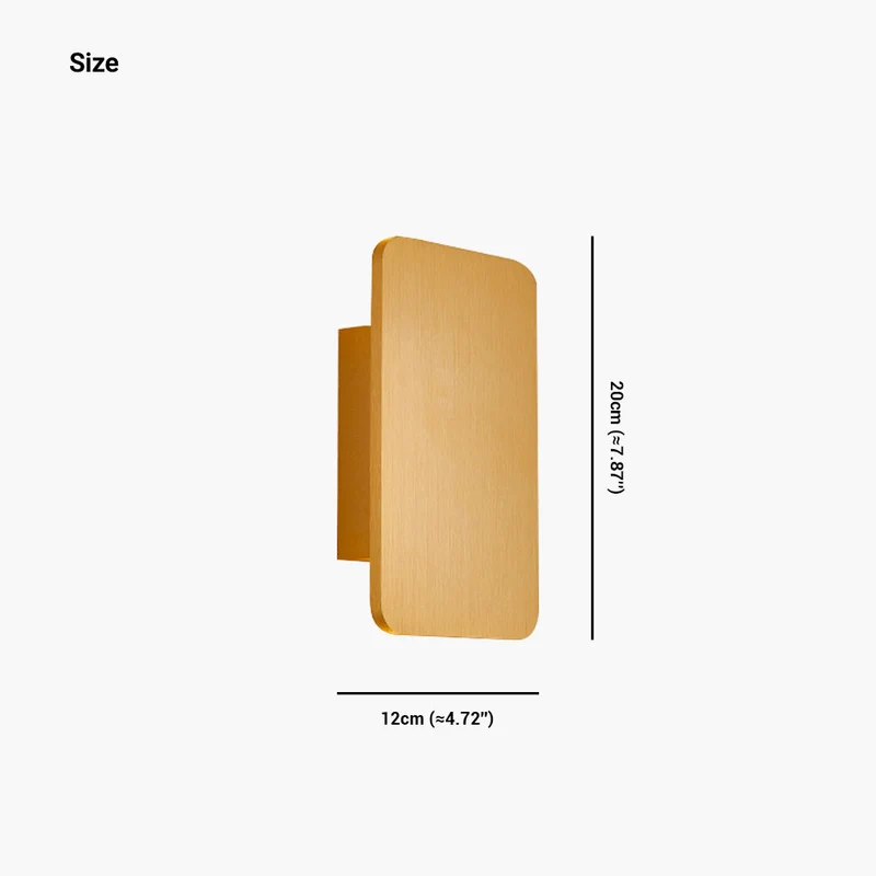 Moderne Rechthoekige LED Wandlamp Aluminium Minimalistisch Design 5 Kleuren Sfeerverlichting Gang Woonkamer | Sansoti