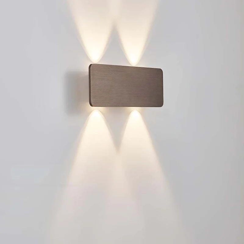 Moderne Rechthoekige LED Wandlamp Aluminium Minimalistisch Design 5 Kleuren Sfeerverlichting Gang Woonkamer | Sansoti