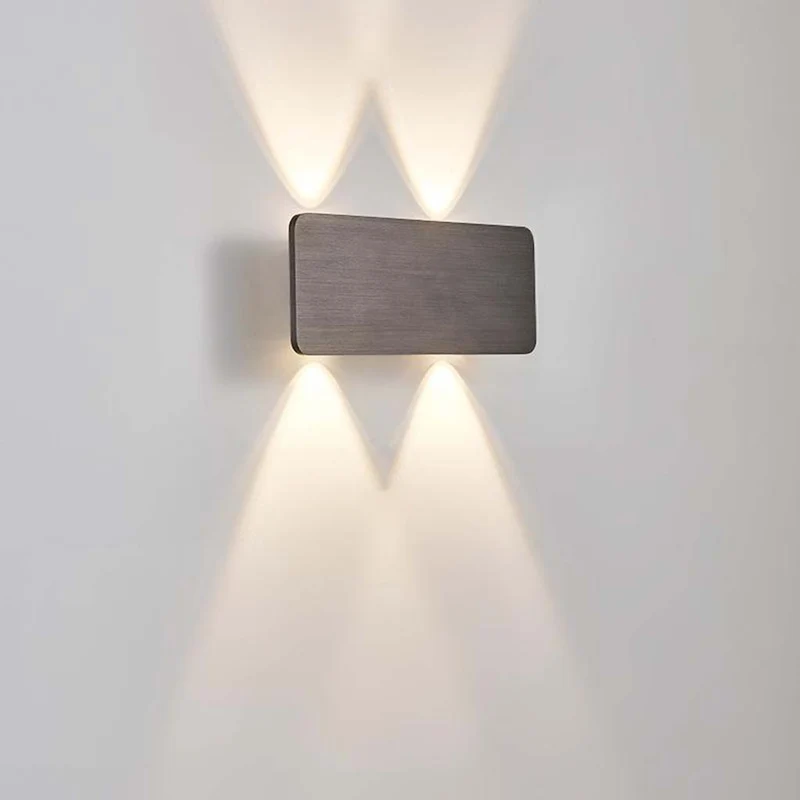Moderne Rechthoekige LED Wandlamp Aluminium Minimalistisch Design 5 Kleuren Sfeerverlichting Gang Woonkamer | Sansoti