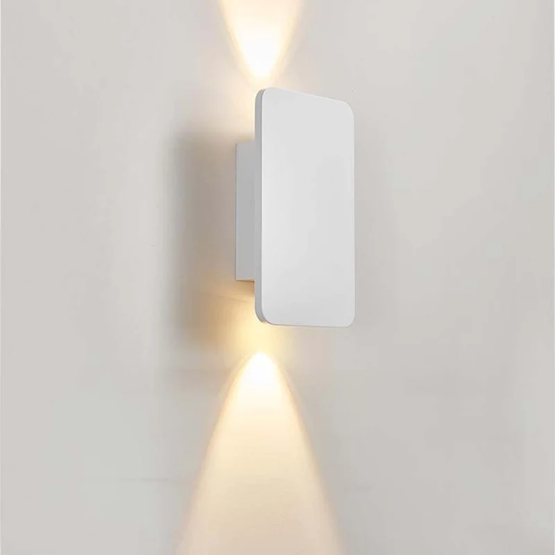 Moderne Rechthoekige LED Wandlamp Aluminium Minimalistisch Design 5 Kleuren Sfeerverlichting Gang Woonkamer | Sansoti