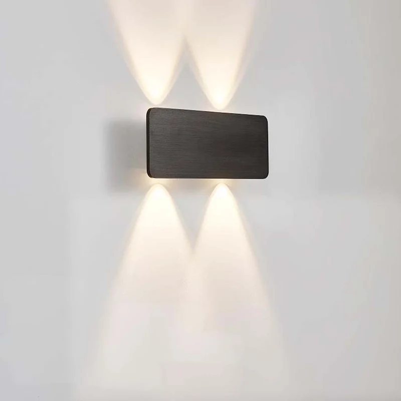 Moderne Rechthoekige LED Wandlamp Aluminium Minimalistisch Design 5 Kleuren Sfeerverlichting Gang Woonkamer | Sansoti