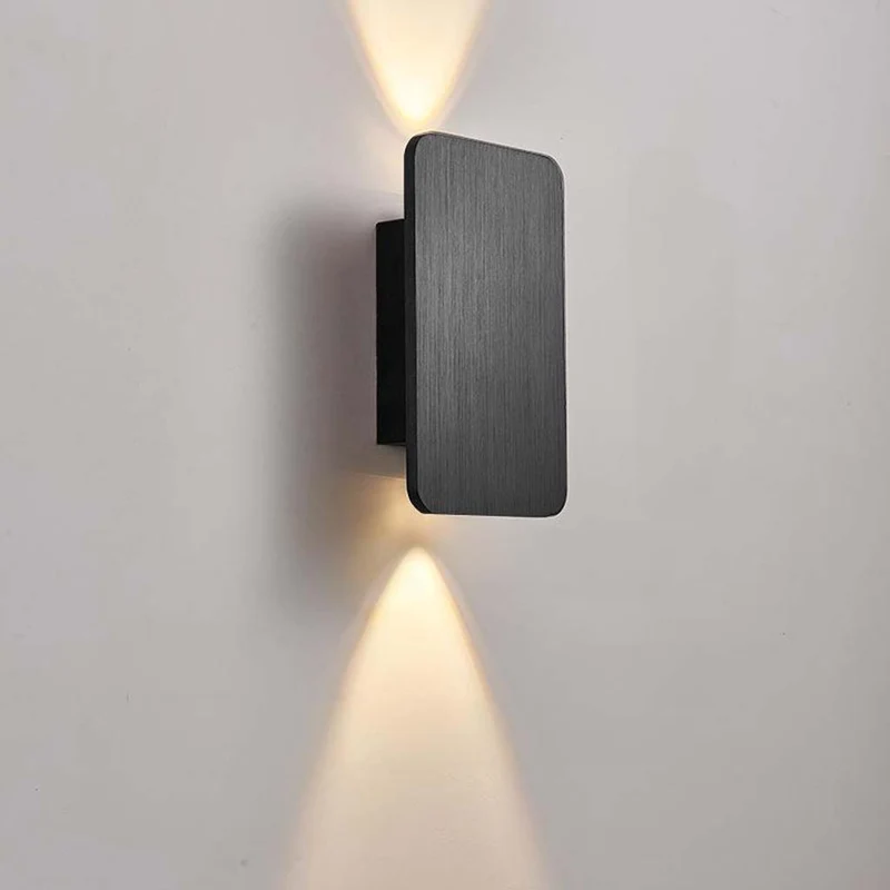 Moderne Rechthoekige LED Wandlamp Aluminium Minimalistisch Design 5 Kleuren Sfeerverlichting Gang Woonkamer | Sansoti
