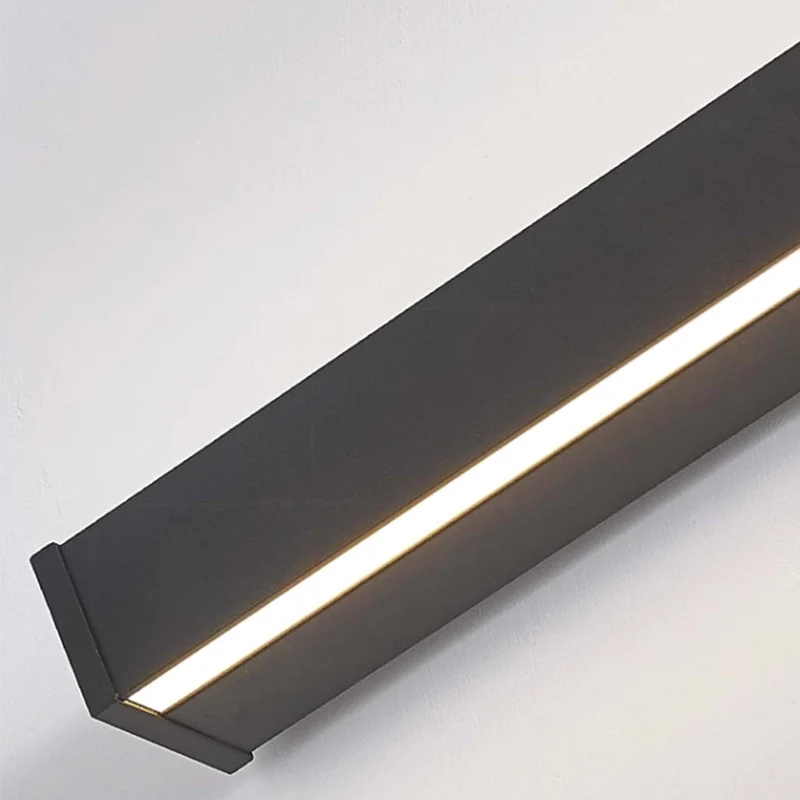 Lineaire LED Wandlamp Dimbaar Zwart Wit Slaapkamer Woonkamer Modern Minimalistisch Design Sfeerverlichting | Sansoti