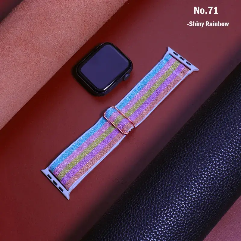 Elastische Nylon Smartwatchband Verwisselbaar Polsbandje Comfortabel Duurzaam Design Sportief Actief | Sansoti