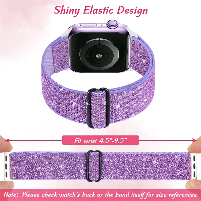 Elastische Nylon Smartwatchband Verwisselbaar Polsbandje Comfortabel Duurzaam Design Sportief Actief | Sansoti