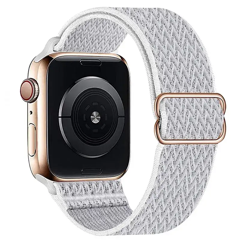 Elastische Nylon Smartwatchband Verwisselbaar Polsbandje Comfortabel Duurzaam Design Sportief Actief | Sansoti
