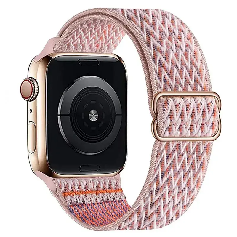 Elastische Nylon Smartwatchband Verwisselbaar Polsbandje Comfortabel Duurzaam Design Sportief Actief | Sansoti