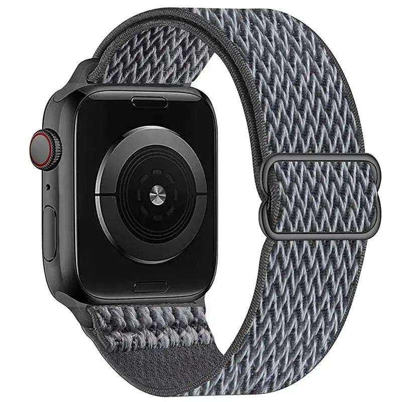 Elastische Nylon Smartwatchband Verwisselbaar Polsbandje Comfortabel Duurzaam Design Sportief Actief | Sansoti